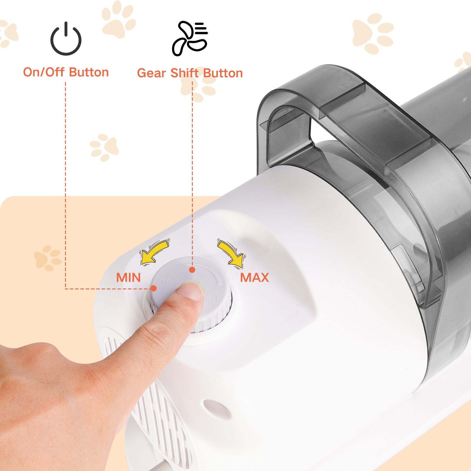 All‑in‑One Pet Grooming Vacuum Kit｜Low‑Noise Strong Hair‑Suction with 12 Attachments for Dogs & Cats