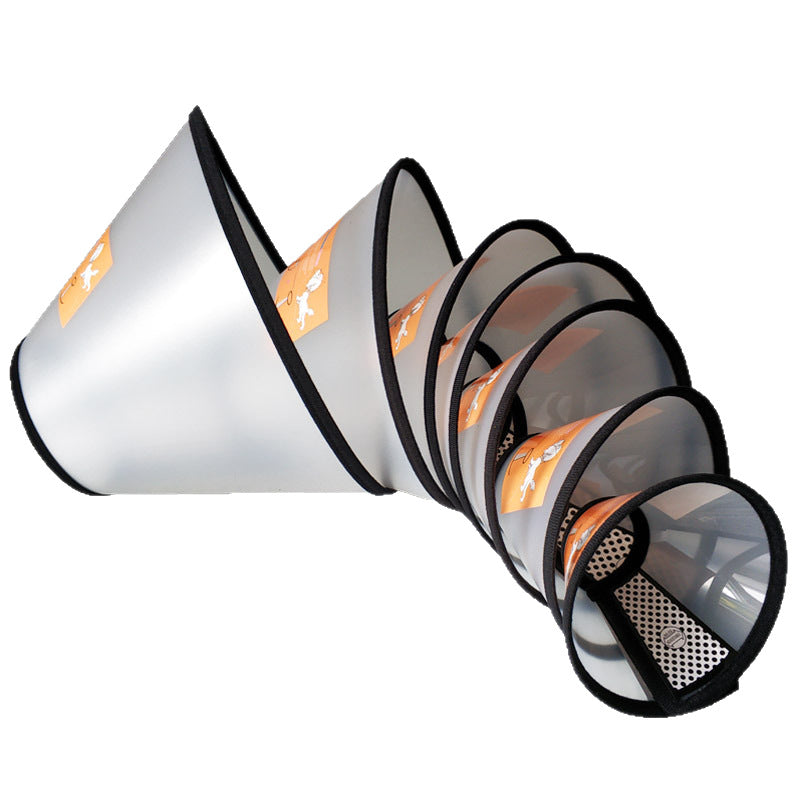 Transparent Elizabethan E‑Collar, Adjustable Recovery Cone for Dogs & Cats, 9 Sizes Available