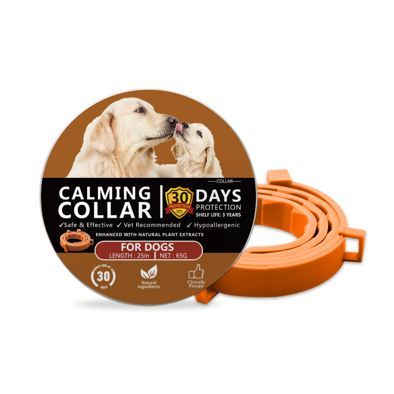 Pet Lavender Aroma Collar for Dogs & Cats, Waterproof Adjustable TPR Scent Collar Lasts Up To 60 Days