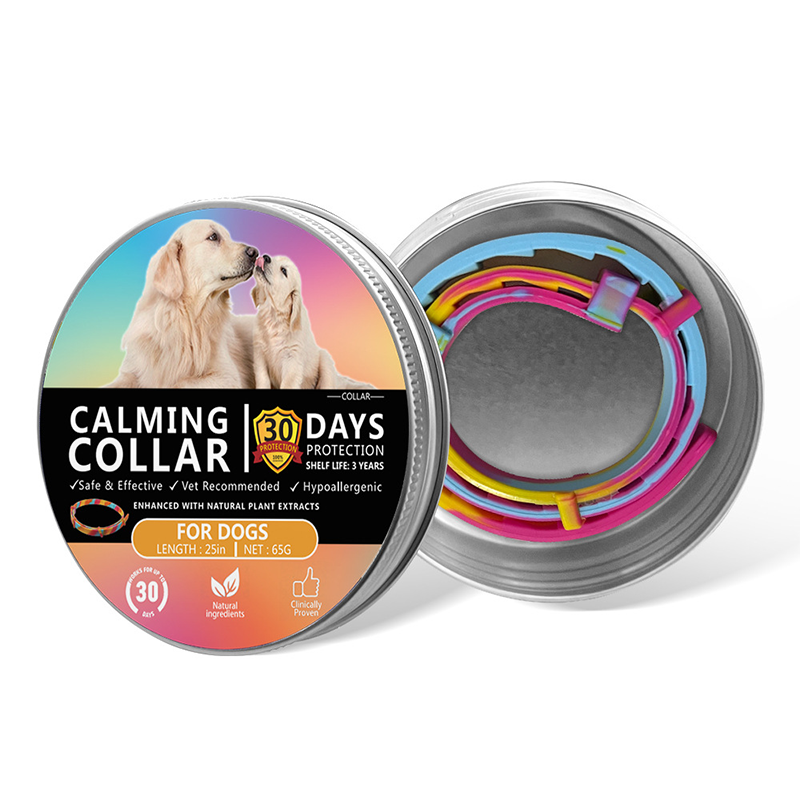 Pet Lavender Aroma Collar for Dogs & Cats, Waterproof Adjustable TPR Scent Collar Lasts Up To 60 Days