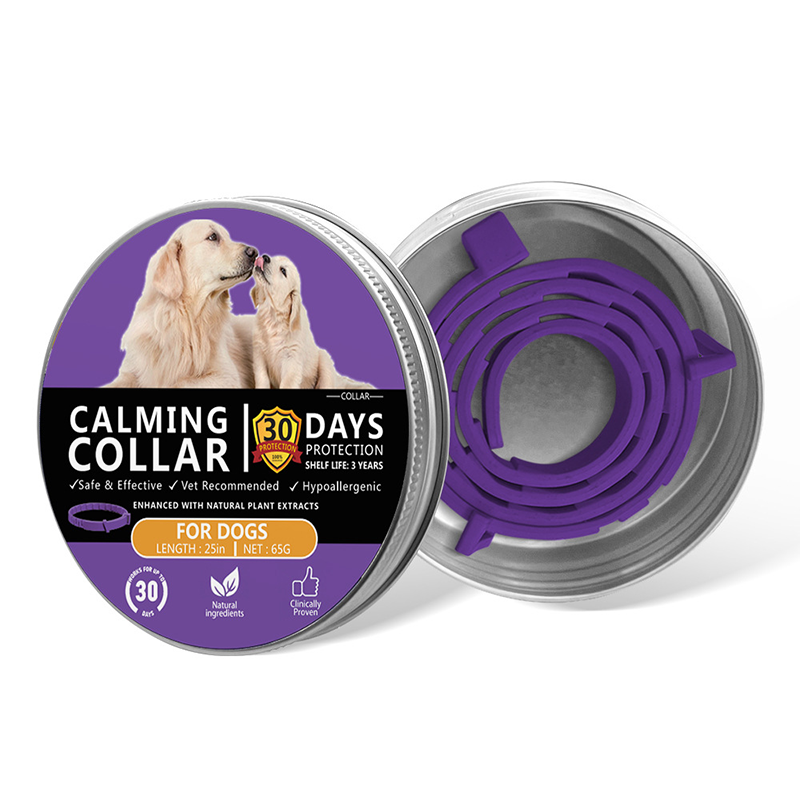 Pet Lavender Aroma Collar for Dogs & Cats, Waterproof Adjustable TPR Scent Collar Lasts Up To 60 Days