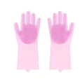 Thickened Silicone Pet Grooming Gloves, Up to 3000 Soft Massage Bristles, Dog Cat Bathing Brush Glove, Splash‑Resistant Deshedding Glove for Long & Short Haired Pets