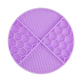 Silicone Slow Feeder Mat for Dogs & Cats, 61 Suction Cups Anti‑Slip Puzzle Feeding Mat, Dual‑Height Ridge Design for Wet & Dry Food