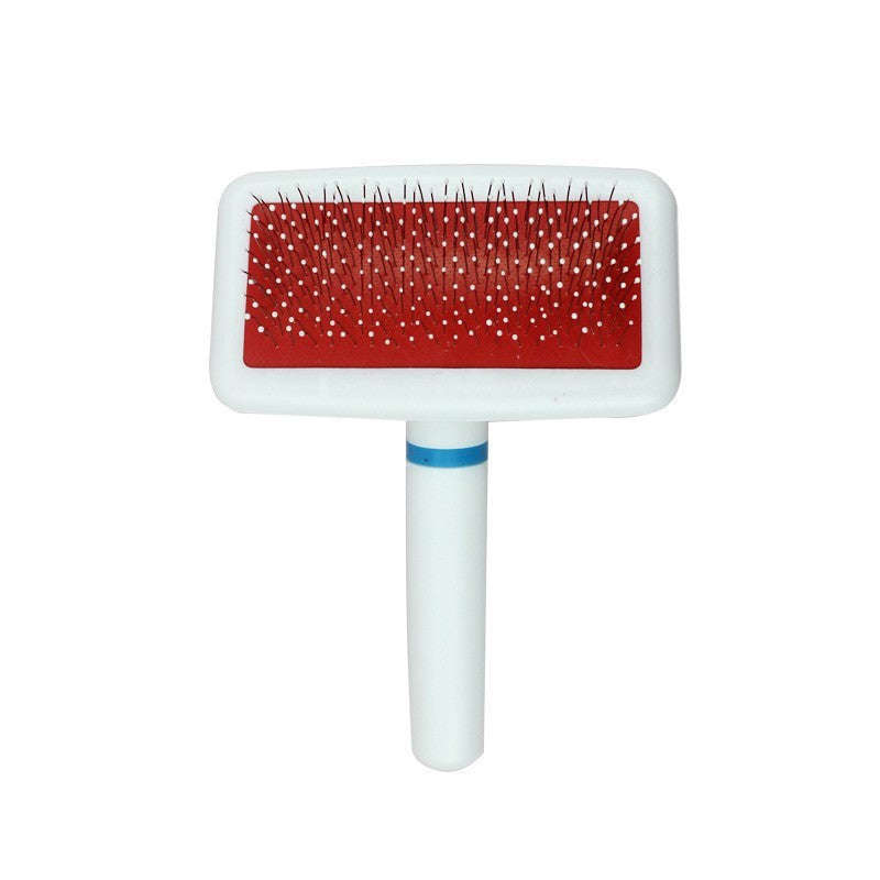 V‑Shaped Steel Pin Pet Grooming Comb, Gentle Loose Hair Remover, Daily Grooming Brush for Cats & Small Dogs
