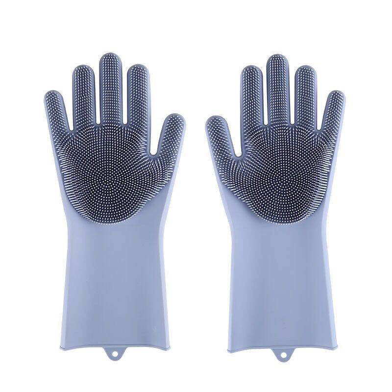 Thickened Silicone Pet Grooming Gloves, Up to 3000 Soft Massage Bristles, Dog Cat Bathing Brush Glove, Splash‑Resistant Deshedding Glove for Long & Short Haired Pets